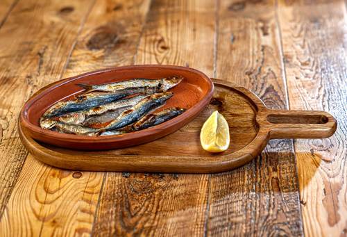 Pan Fried Sardines, Olive Oil & Lemon