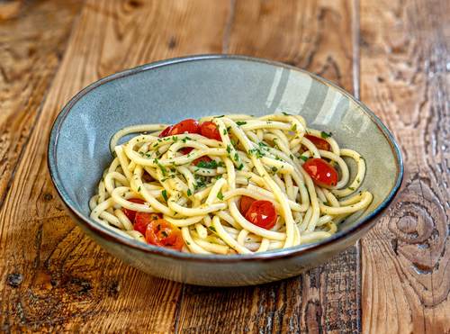 Cherry Tomato Bucatini