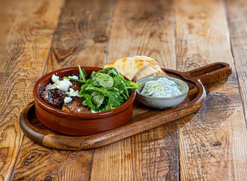 Lamb Meatballs, Grilled Pita