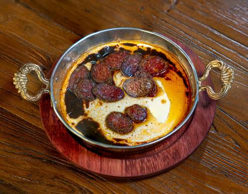 Sausage in Homemade Cream Sauce
